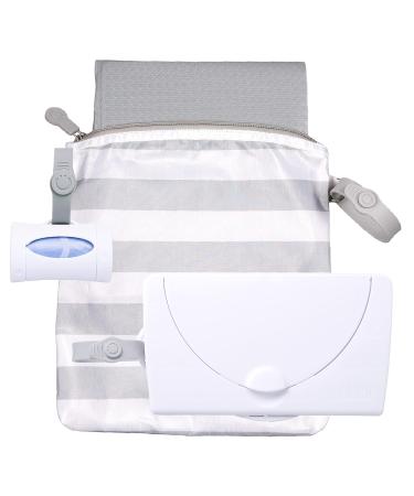 Ubbi On-the-Go Poison Set: Essential Baby Gear with Portable Changing Pad Wipe Dispenser & Bag Dispenser | Perfect Newborn Gift Set - Buy Online on SooperMarket.com