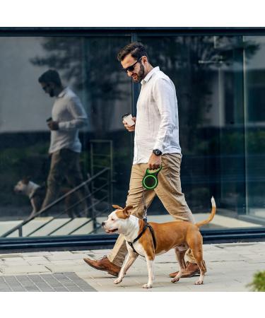 Moyouno 8m Retractable Dog Leash - Automatic High-End Leash for Small Medium & Large Dogs up to 50kg - Durable Green Pet Lead - Buy Online on SooperMarket.com