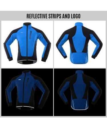 Lixada Men's Waterproof Windproof Bicycle Jacket | Thermofleece MTB Racing Coat for Autumn & Winter Cycling - Buy Online on SooperMarket.com