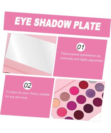 PLAFOPE 15 Eyeshadow Palette Glitter Eyeshadow Colorful Eyeshadow Woman Eyeshadow Compact Purple - Buy Online on SooperMarket.com
