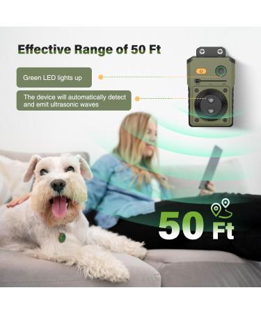 Anti Barking Device for dogs Auto Stop Barking Dog Device Rechargeable Ultrasonic Dog Barking Control IPX4 Ultrasonic Dog Barking with 50FT-3 Levels Bark Stopper for Dog Safe Sonic dog Barking Control Green#1107GRFSTX - Buy Online on SooperMarket.com