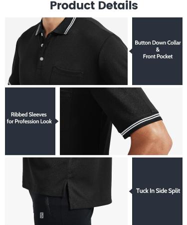 FitsT4 Short Sleeve Polo Umpire Jersey/Referee Uniform - Black, Medium - Buy Online on SooperMarket.com
