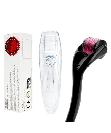 AUFGELD AG540 Titanium Microneedle 540 Needles 0.25mm Derma Roller Skin Care for Face Facial Wrinkles Hair Loss Stretch Marks Hair Regrowth Micro Needles Professional Microneedling Derma Needling Kit