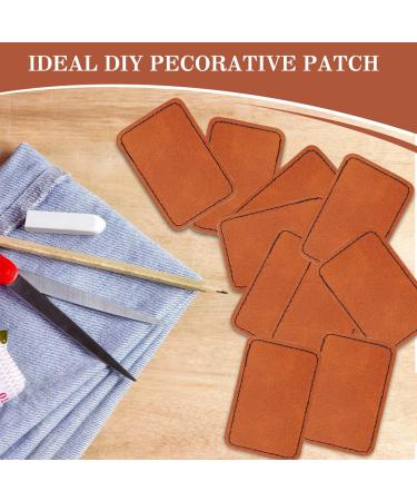 50Pcs Blank Leatherette Hat Patches with Adhesive Rectangle Leather Patches for Hats Custom Fabric Repair Laser Supplies(3 * 2inch) - Buy Online on SooperMarket.com