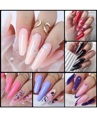 Buy LoveOurHome 240pc XXL Almond Gel x Nail Tips - Extra Long Clear Stiletto & Oval Fake Nails - 12 Sizes Full Cover Artificial Nails for Extensions & Press-On Styles - International Shipping Available - Buy Online on SooperMarket.com