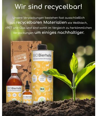 Wolfsbach Organic Beer Yeast for Dogs & Cats | 100ml Liquid Brewer's Yeast | 100% Organic Skin & Fur Care Supplement with Vitamin B Minerals & Trace Elements - De- ko-060 - Buy Online on SooperMarket.com