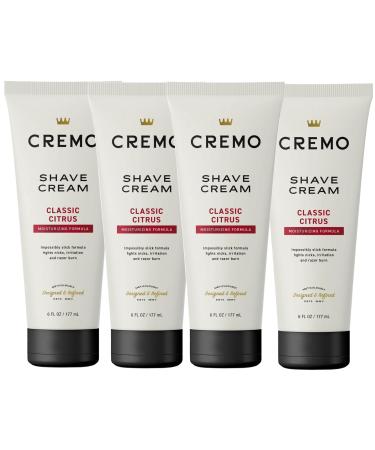 Cremo Original Shave Cream Astonishingly Superior Shaving Cream for Men 6 Fluid Ounce (4 Pack) 6 Ounce (Pack of 4)