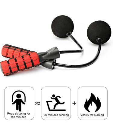 APLUGTEK Jump Rope - Adjustable Weighted Cordless Skipping Rope for Fitness - A-Red - Buy Online on SooperMarket.com