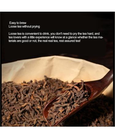 Pu'Er Ripe Tea 60G(2.1Oz) The Taste of The Tea Leaves is Pleasant and Indifferent The Taste is Mellow The Tea Soup is Full The Soup Has a Thick Taste for Family and Friends - Buy Online on SooperMarket.com