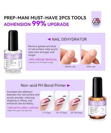 SAVILAND Quick-Dry Builder Nail Gel Kit - Clear Pink Hard Gel with Mini UV Light & Essential Tools for Beginners - Perfect Nail Extensions - Buy Online on SooperMarket.com