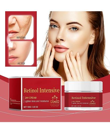 Retinol Cream for Face with Retinol & Hyaluronic Acid Anti-Aging Retinol Cream Natural Anti Aging & Wrinkle Day & Night Face Cream for Women and Men Brighten & Hydrate Skin for All Skin Types 100g - Buy Online on SooperMarket.com