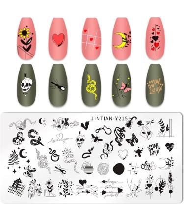 RUNRAYAY 6Pcs Ocean Animal Flower Stamping Plate Collection for Halloween & Christmas Nail Art - Buy Online on SooperMarket.com