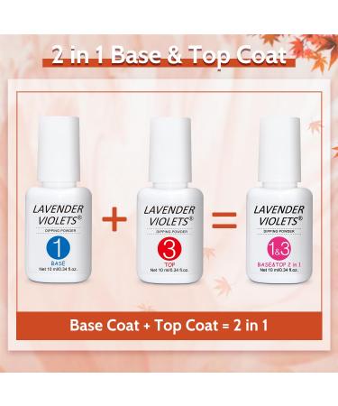 Lavender Violets 12 Pcs Dip Powder Nail Kit Skin Nude White Red Shimmer Orange Colours Dipping Powder Liquid Set with 2in1 Base & Top Coat Activator for French Nail Art Manicure M212 Nude Red - Buy Online on SooperMarket.com