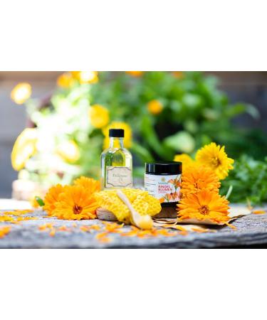 Calendula Ointment 25g - Natural Lip Care Cosmetic in Glass Jar | Soothes Chapped Lips - Buy Online on SooperMarket.com