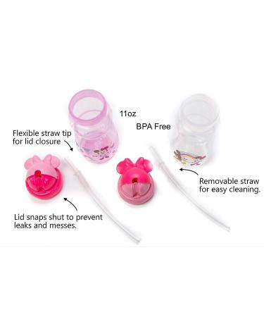 Cudlie Disney Minnie Mouse 11oz Baby Girls Set of Two Straw Sippers - Bows & Dots - Buy Online on SooperMarket.com