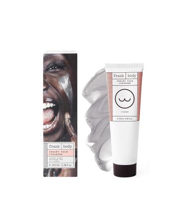 Frank Body Creamy Face Cleanser 3.38oz - Hydrating Charcoal Cleanser for Acne | Removes Makeup & Impurities | Activated Charcoal, Coffee Seed Extract & Grapeseed Oil | 100ml - Buy Online on SooperMarket.com
