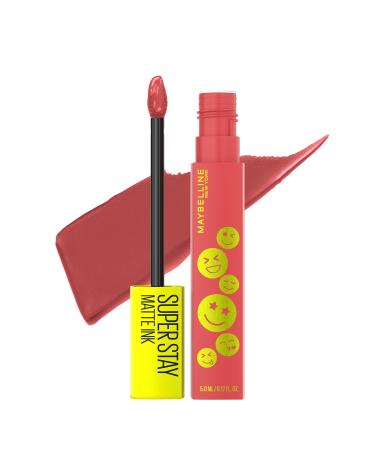 Maybelline Super Stay Matte Ink Liquid Lip Color  Moodmakers Lipstick Collection  Long Lasting  Transfer Proof Lip Makeup  De-Stresser  Mauve Nude  1 Count 435 DE-STRESSER 0.17 Fl Oz (Pack of 1) 1 COUNT