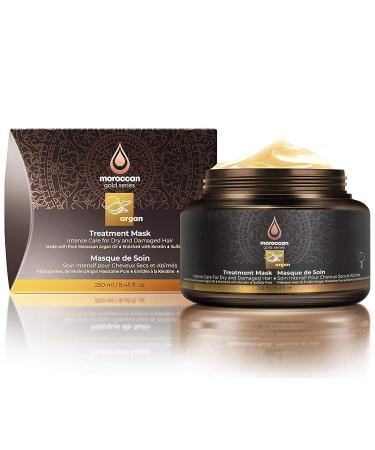 Moroccan Gold Series Deluxe Combo Set - Argan Oil Treatment with Keratin 50ml & Treatment Mask 250ml - Buy Online on SooperMarket.com