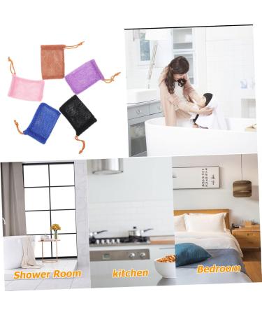 Gogogmee 5pcs Lathering Mesh Soap Foaming Bag Bathing Soap Bag Soap Saver Pouches Soap Net Bag Nylon - Buy Online on SooperMarket.com