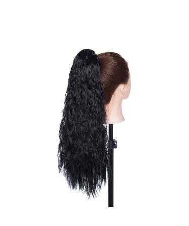 SEGO Hair Extensions Ponytail - Wavy Hairpiece Bun & Braided Updo | Black - International Shipping - Buy Online on SooperMarket.com