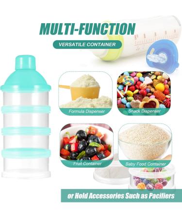 Milk Powder Dispenser Pots - Formula & Snack Storage Container for Travel - BPA Free (Green) - Buy Online on SooperMarket.com