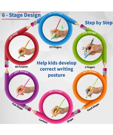 15 Pack Pink Pencil Grips for Children - Writing Aids & Posture Correctors for Better Writing - Buy Online on SooperMarket.com