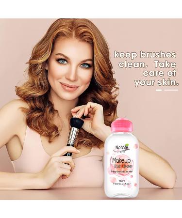 Norate Makeup Brush Cleaner Solution - Gentle Formula for Makeup Brushes, Sponges, and Powder Puffs - 4.4 FL.OZ - Buy Online on SooperMarket.com