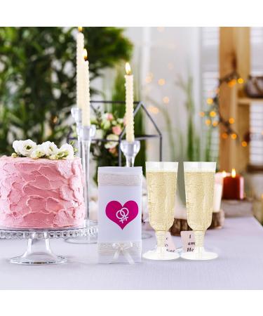 JOLLY CHEF 100 Pack 5 Oz Clear Plastic Champagne Flutes - Disposable Glasses for Wedding, Thanksgiving, Christmas - Bulk Party Supplies - Buy Online on SooperMarket.com