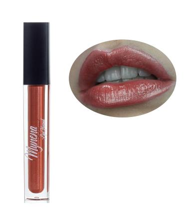 Mynena Shimmer Lip Gloss Topper | Natural Glossy Finish with Jojoba Oil | Vegan & Gluten-Free | Coral - Buy Online on SooperMarket.com