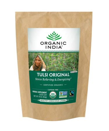 Organic India Tulsi Loose Leaf Tea Original Caffeine-Free 16 oz (454 g)
