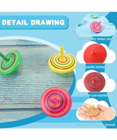 Annhao 30-Piece Wooden Circle Toy Set for Kids | Gyroscope Birthday Party Filler | Ages 3-7 - Ideal Gift - Buy Online on SooperMarket.com