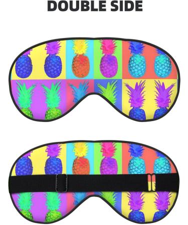 Colorful Pineapple Soft Sleep Eye Mask | Breathable Eye Patch for Travel & Relaxation - Shop Now - Buy Online on SooperMarket.com