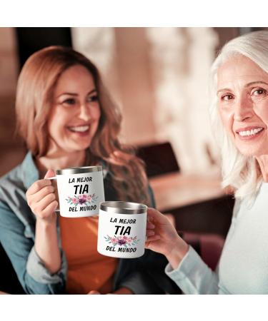 Lifecapido Aunt Gifts Tia Gifts from Niece Nephew Best Aunt Ever Gifts La Mejor tia Del Mundo Insulated Coffee Mug with Lid Mother's Day Christmas Birthday Gifts for Aunt Auntie 14OZ - Buy Online on SooperMarket.com