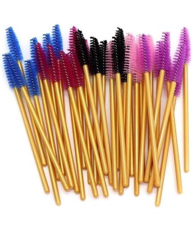Makeup Brushes gLoaSublim 50Pcs Disposable Mascara Wands Eyelash Brushes Applicator Beauty Tool Portable - Rose Red - Buy Online on SooperMarket.com