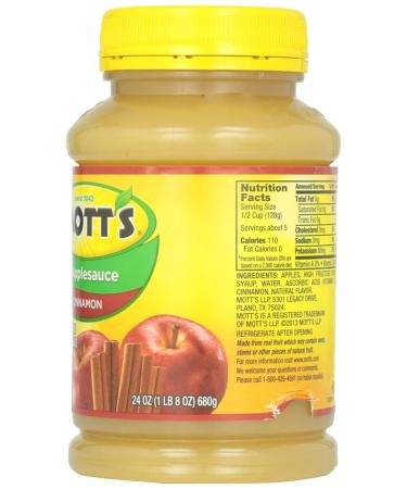 Motts Inc Apple Sauce Cinnamon 24 oz - Delicious and Healthy Snack - Buy Online on SooperMarket.com