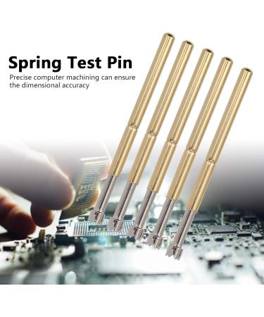 100Pcs Spring Probe 2mm 4 Claws Brass Spring Loaded Contact Pins Test Probe Hardware Tool P125-Q for Solder Joints Solder Pads Test Tools Strong Versatility - Buy Online on SooperMarket.com