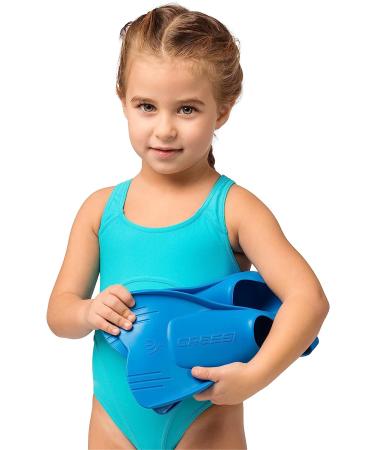 Cressi Mini Light Swim Fins for Kids 1+ Years | EU 29/31 | US Kid 11.5/13 - Ideal for Learning to Swim - Azure Blue - Buy Online on SooperMarket.com