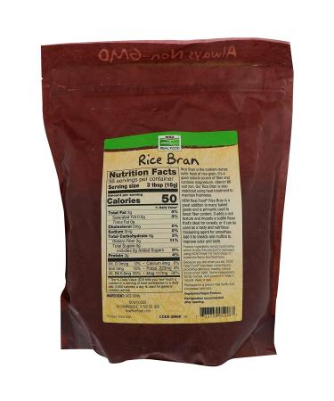 NOW Foods Rice Bran - 20 oz (2 Pack) | Natural Source of Nutrients | High Quality and Non-GMO | Made in the USA - Buy Online on SooperMarket.com