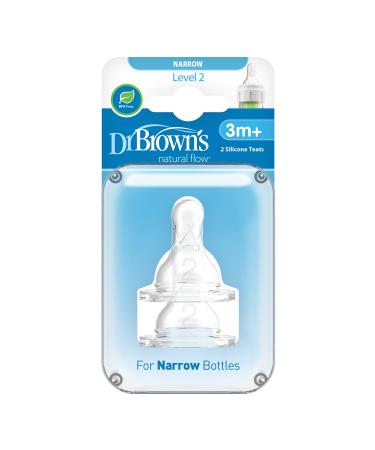 Dr. Brown's Standard Y Cut Silicone Nipple Multi/None Pack of 2