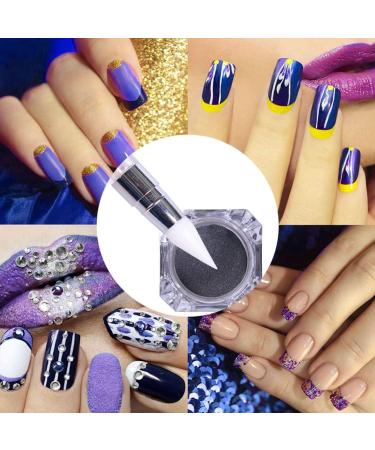 Nail Art Sculpture Pens Silicone Dual Head Manicure Carving Pen Rhinestone Beads Picker Tool Beauty Tools - Buy Online on SooperMarket.com