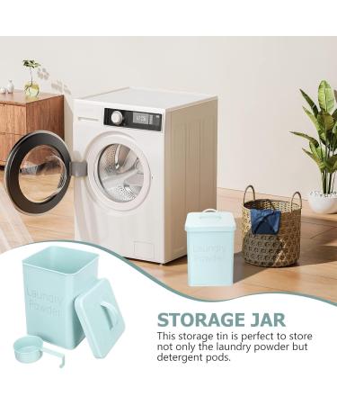 Cabilock 1 Softener Dispenser Set Laundry Box Household Iron Bucket Washing Bucket Laundry Holder for Washing Laundry Storage Fabric Softener Fabric Sky-blue 23X15.5CM - Buy Online on SooperMarket.com