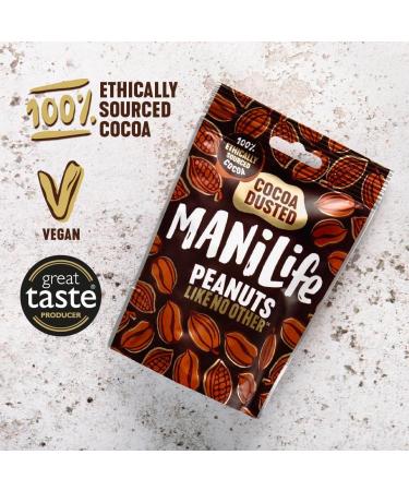 ManiLife Cocoa Dusted Peanuts - 100% Ethically Sourced | Great for Sharing (8 x 75g) - Buy Online on SooperMarket.com
