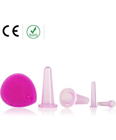 Sandine Pink Cupping Therapy Set for Facial Contouring and Cellulite Reduction - Buy Online on SooperMarket.com