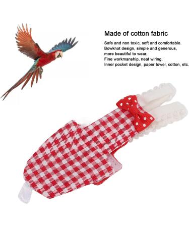 Buy Entatial Parrots Pilot Suit - Red Grid Waterproof Bird Tights for ARA & Budgies (L) - Perfect for Pet Protection - Buy Online on SooperMarket.com