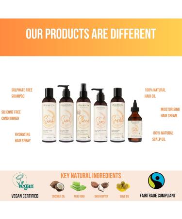 Afrocenchix Nourish - Hair Oil for Afro and Curly Hair- Blended With Jojoba and Castor Oil for hair growth Moisture locking Hair Oils 60ml - Buy Online on SooperMarket.com