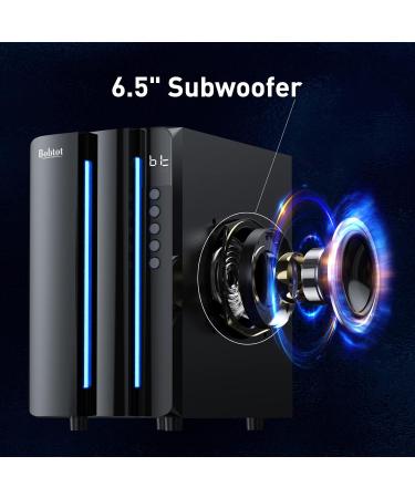 Bobtot Surround Sound Systems Home Theater System 800 Watts Peak Power 6.5 Speakers Strong Bass with HDMI ARC Optical AUX Bluetooth Input - Buy Online on SooperMarket.com