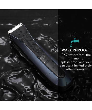Buy Kibiy Men's Intimate Razor - LED & IPX7 Waterproof Body Hair Trimmer with Anti-Cut Blades - Buy Online on SooperMarket.com