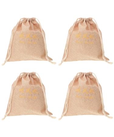 Baluue 4pcs Hair Dryer Storage Bag Cotton Hair Dryer Bag Cosmetic Pouch Hair Tools Travel Bag Fabric 29.50X25.50X1.00CMx4pcs Light Yellowx4pcs