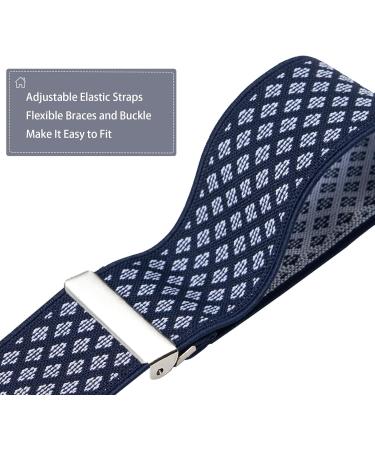Dresime H str ger for Men & Women | 4 Clip X-Shaped Elastic Suspenders for Overalls Jeans Motorcycle Pants & More - Buy Online on SooperMarket.com