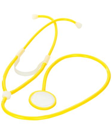 Medline Premium Disposable Stethoscope with Plastic Binaural & Chest Piece Yellow Trusted Brand Reliable Performance